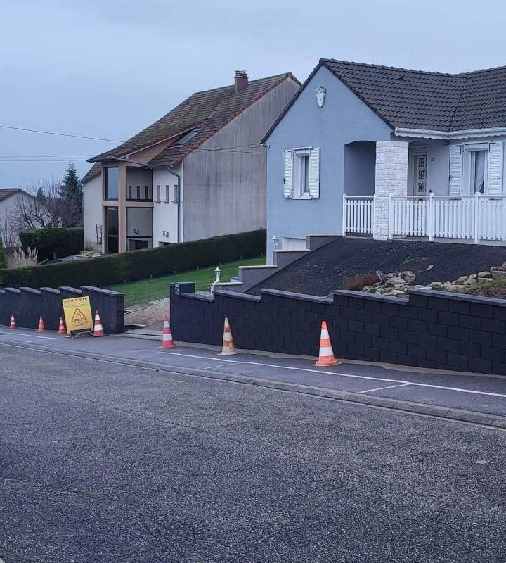 Réalisation de murets, Sarreguemines