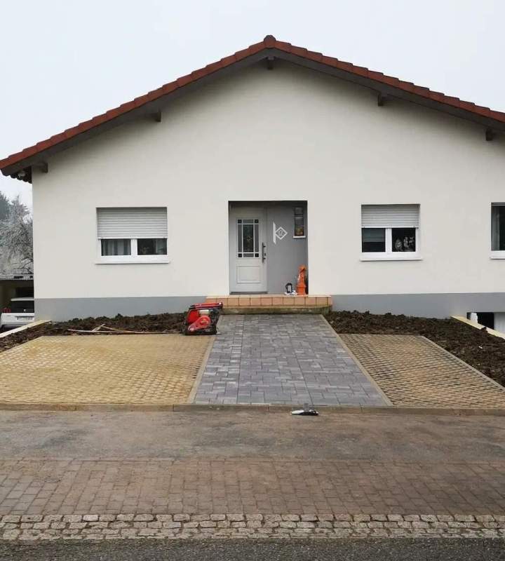 Pavage entrée maison, Sarreguemines